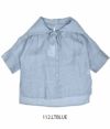 ケレン (KELEN) SAILOR COLLAR BLOUSE”YEMO” 半袖ブラウス シャツ セーラーカラー LKL23SBL2030  112.LTBLUE