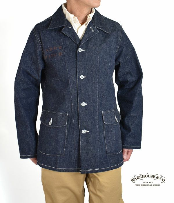 ウエアハウス (WAREHOUSE) U.S.ARMY DENIM COVERALL -PRINT-デニム