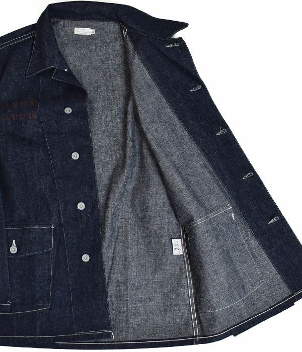ウエアハウス (WAREHOUSE) U.S.ARMY DENIM COVERALL -PRINT-デニムジャケット カバーオール 2186