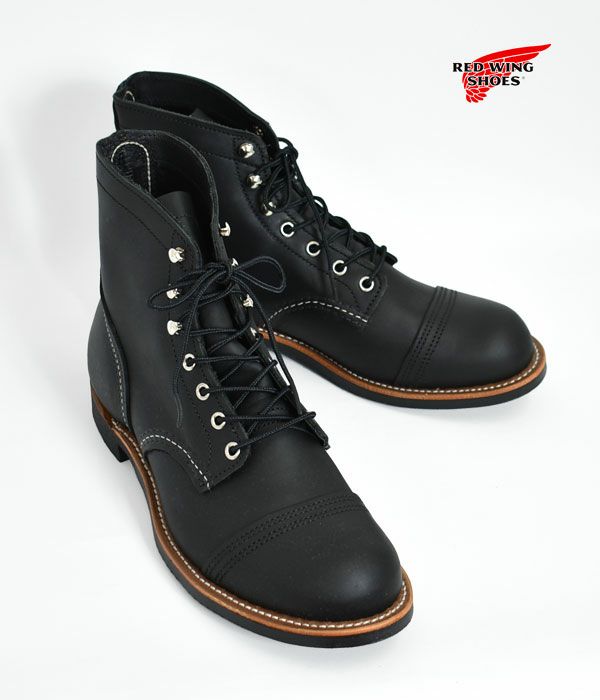 レッドウィング (RED WING) IRON RANGER Black-Harness”-ブーツ 靴 8084