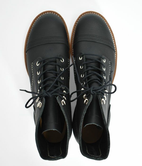 レッドウィング (RED WING) IRON RANGER Black-Harness”-ブーツ 靴 8084
