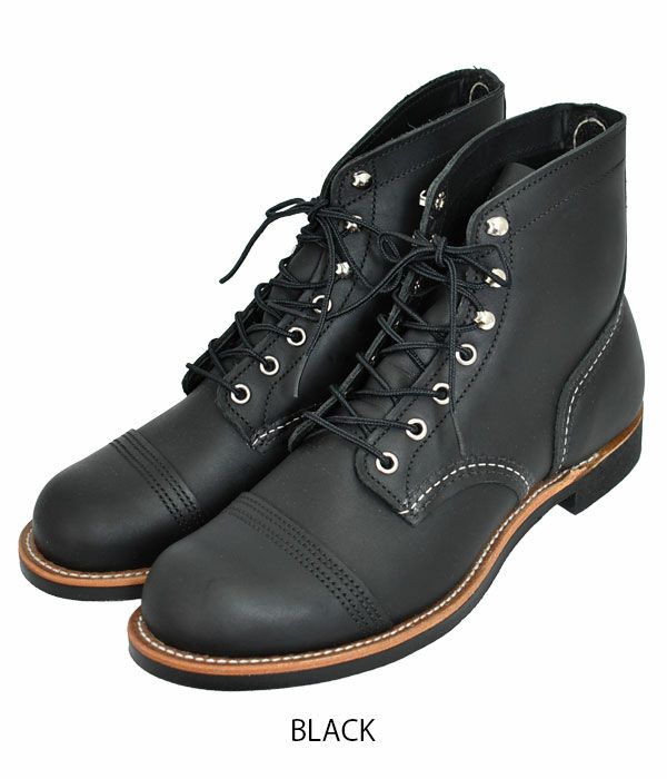 レッドウィング (RED WING) IRON RANGER Black-Harness”-ブーツ 靴 8084