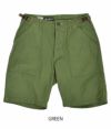 フリーホイーラーズ (FREEWHEELERS) "GARAGE CREW" WORK SHORTS 1960s~ STYLE WORK CLOTHING ショーツ ショートパンツ 2322010  GREEN