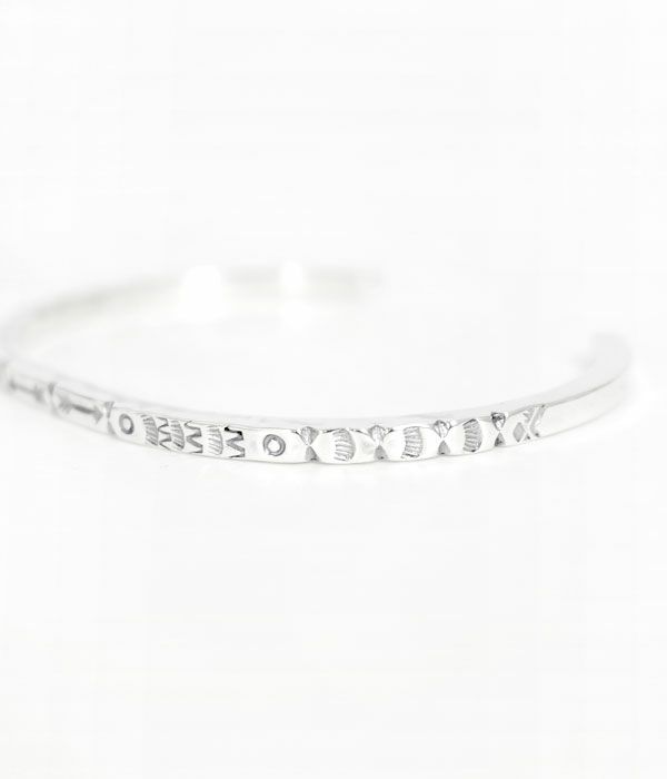 ラリースミス (LARRY SMITH) MEN’S EXTRA THIN SQUARE BRACELET バングル シルバーアクセサリー BR-0126