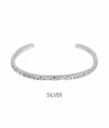 ラリースミス (LARRY SMITH) MEN’S EXTRA THIN SQUARE BRACELET バングル シルバーアクセサリー BR-0126 SILVER