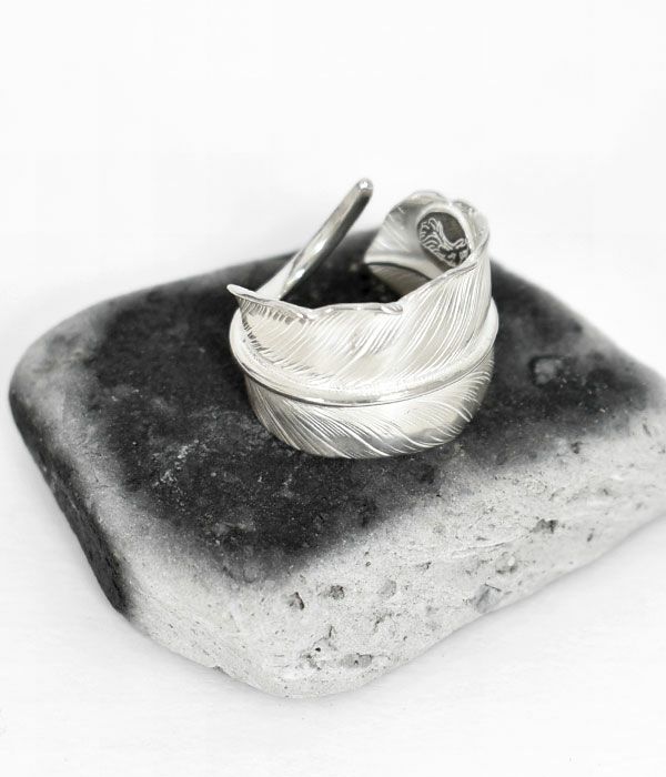 ラリースミス (LARRY SMITH) FEATHER RING No. 3 リング 指輪 シルバー 
