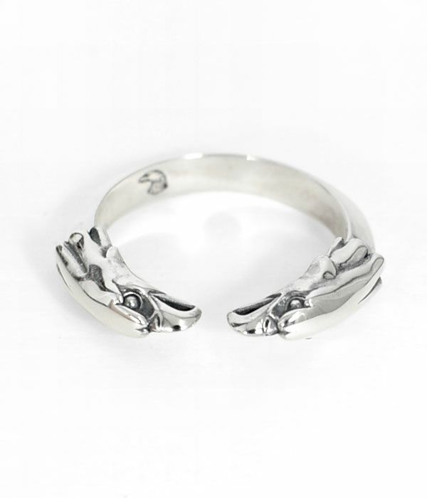 ラリースミス (LARRY SMITH) DOUBLE EAGLE HEAD RING リング 指輪 シルバーアクセサリー EFRG-0026