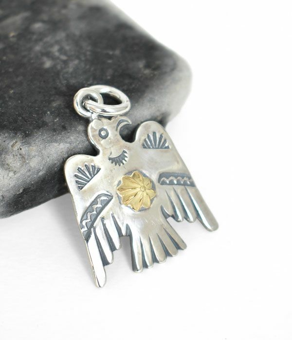 ラリースミス (LARRY SMITH) THUNDERBIRD PENDANT(18K GOLD SHELL) 18 