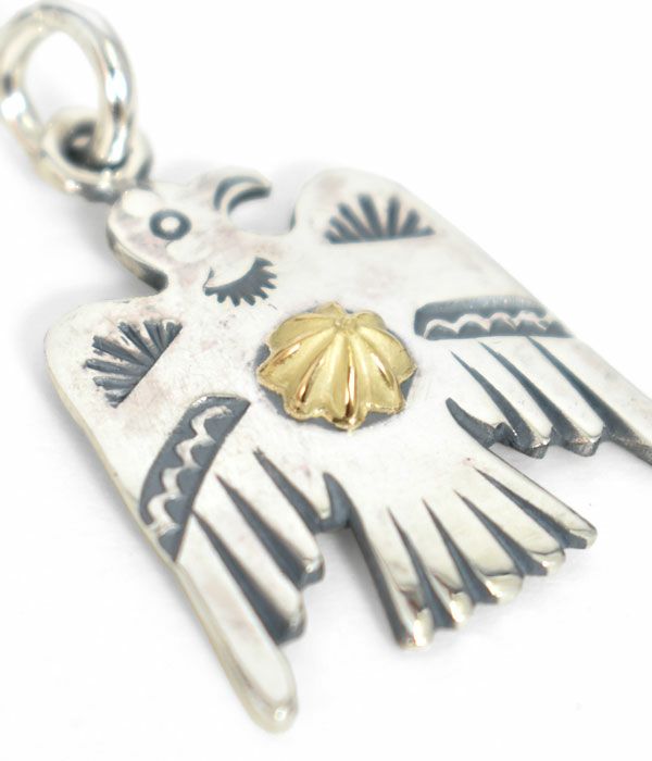 ラリースミス (LARRY SMITH) THUNDERBIRD PENDANT(18K GOLD SHELL) 18 