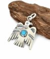 ラリースミス (LARRY SMITH) THUNDERBIRD PENDANT(TURQUOISE) ターコイズ シェルポイント サンダーバード トップペンダントトップNL-0115