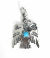 ラリースミス (LARRY SMITH) THUNDERBIRD PENDANT(TURQUOISE) ターコイズ シェルポイント サンダーバード トップペンダントトップNL-0115