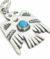 ラリースミス (LARRY SMITH) THUNDERBIRD PENDANT(TURQUOISE) ターコイズ シェルポイント サンダーバード トップペンダントトップNL-0115