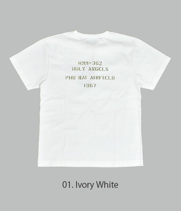 コリンボ (COLIMBO) NORWALK COTTON TEE-SHIRT S/S "HMM-362 UGLY ANGELS" 半袖プリントTシャツ ZY-0425