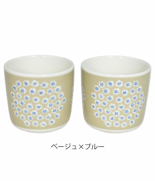 マリメッコ (marimekko)Puketti コーヒーカップセット(ハンドルなし