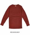 デラックスウエア (DELUXEWARE) MIL-SPEC THERMAL PLAINサーマルTシャツ MILC-00  RED.BURGUNDY