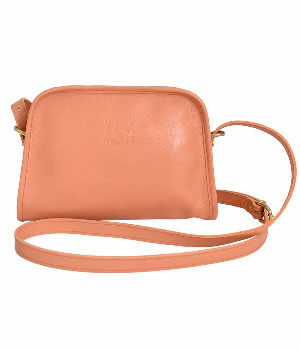 イルビゾンテ (IL BISONTE) クロスボディバッグ　限定カラー レザーショルダーバッグ 54232-3-07111 54232307111  63.アプリコット