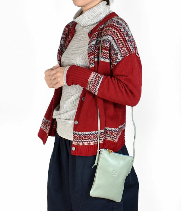 イルビゾンテ (IL BISONTE) クロスボディバッグ　限定カラー レザーミニショルダーバッグ スマホ ショルダー ポシェット 54232-3-07411 54232307411