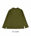 ブリスバンチ (Bliss bunch) モックネックTEE（長袖） コットンプルオーバー ロンT A638-269 8-6.OLIVE