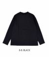 ブリスバンチ (Bliss bunch) モックネックTEE（長袖） コットンプルオーバー ロンT A638-269 8-8.BLACK