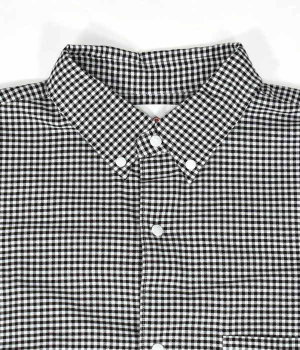 ダントン (DANTON) WOMEN'S CMX DOT BUTTON B.D LONG SHIRT ギンガム