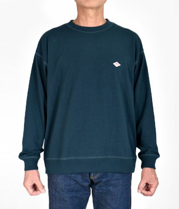 ダントン (DANTON) MEN'S LONG SLEEVE SWEAT T-SHIRT クルーネック 長袖Tシャツ ロンT DT-C0204TCB