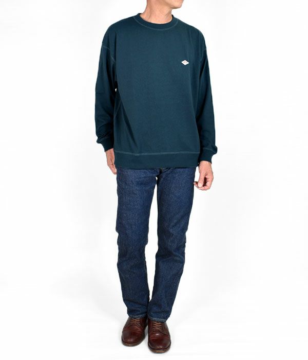 ダントン (DANTON) MEN'S LONG SLEEVE SWEAT T-SHIRT クルーネック 長袖Tシャツ ロンT DT-C0204TCB