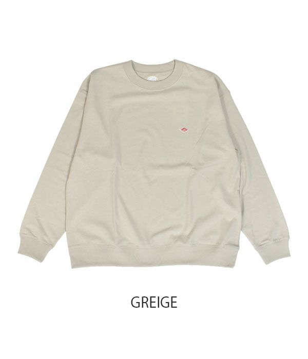 ダントン (DANTON) MEN'S LONG SLEEVE SWEAT T-SHIRT クルーネック 長袖Tシャツ ロンT DT-C0204TCB GREIGE