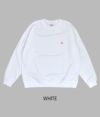 ダントン (DANTON) MEN'S LONG SLEEVE SWEAT T-SHIRT クルーネック 長袖Tシャツ ロンT DT-C0204TCB WHITE