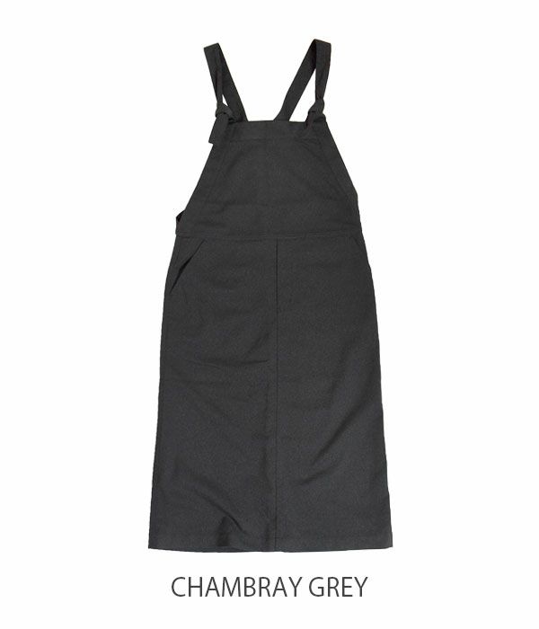 ル グラジック (LE GLAZIK) OVERALLS SKIRT ウールライクサロペットスカート オーバーオール LG-F0013CEC CHAMBRAY GREY