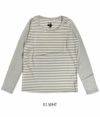 マーブルシュッド (marble SUD) ラグウォームBD L/S 長袖ボーダーTシャツ ロンT カットソー 02DF043146  01.WHT
