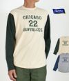 フェローズ (PHERROW'S) “CHICAGO BUFFALOES 22” フットボール長袖Tシャツ ロンT 23W-PLFT1