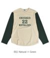 フェローズ (PHERROW'S) -CHICAGO BUFFALOES 22- フットボール長袖Tシャツ ロンT 23W-PLFT1