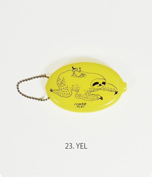マーブルシュッド (marble SUD) みなみちゃん ラバーコインケース キーホルダー 09DS999238 23.YEL