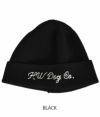 ザ エイチ ダブリュー ドッグ アンド カンパニー (THE H.W.DOG＆CO.) CHAIN 40S BEANIE 帽子 ニット帽 ニットキャップ ビーニー D-00815  BLACK