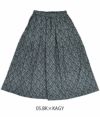 ソソット (sosotto) 花柄ptタックギャザースカート 花柄タックギャザースカート ロングスカート 42352327  05.BK×KAGY