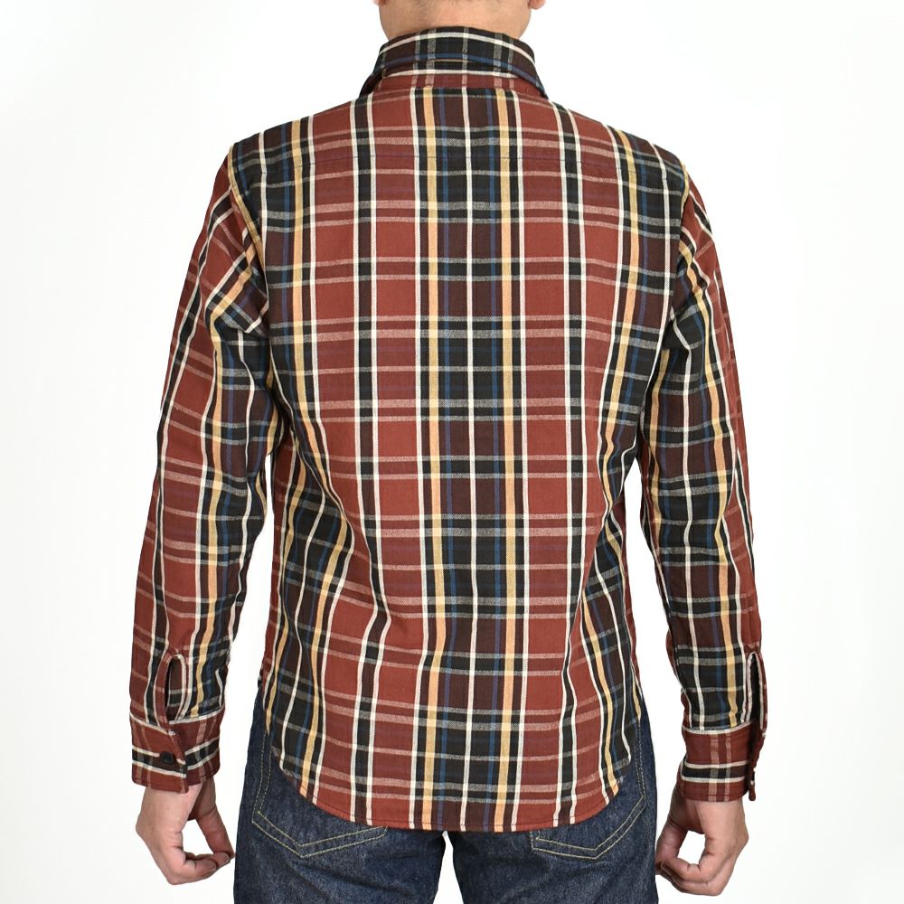 デラックスウエア (DELUXEWARE) W.VINTAGE 長袖チェックネルシャツ HV-49