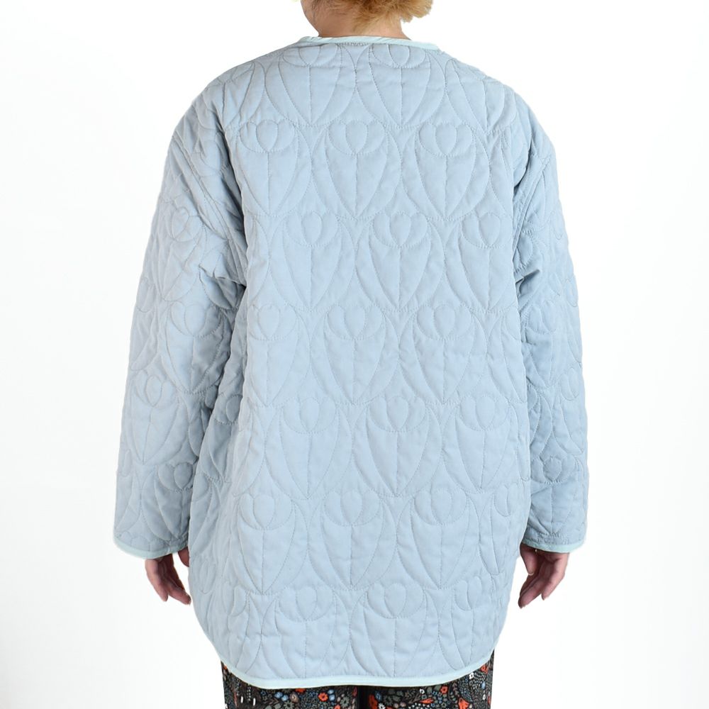 PESQUEIRA × くだらない marble sud ショートボアキルトジャケット