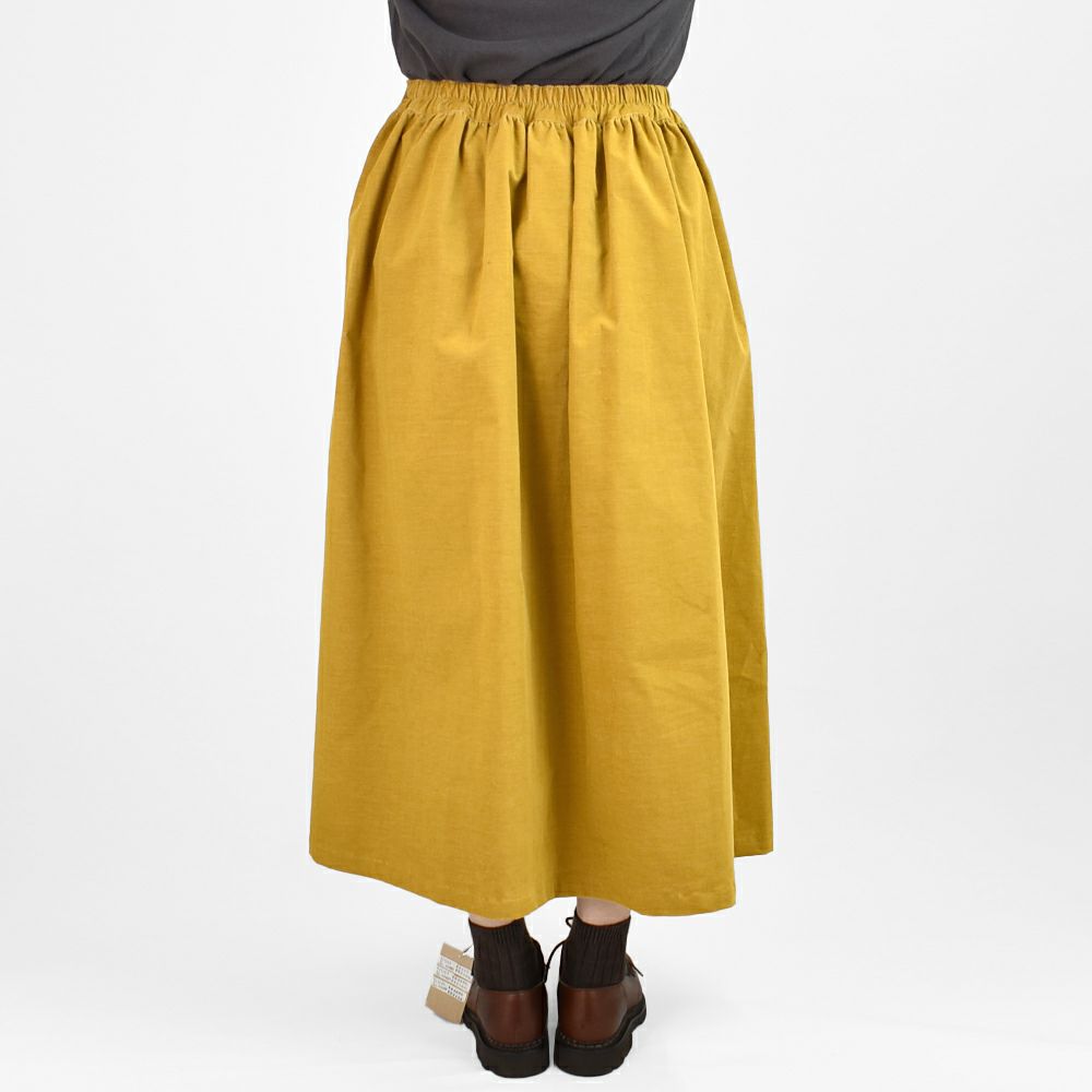 ダナファヌル (DANA FANEUIL) コーデュロイギャザースカート D8323401