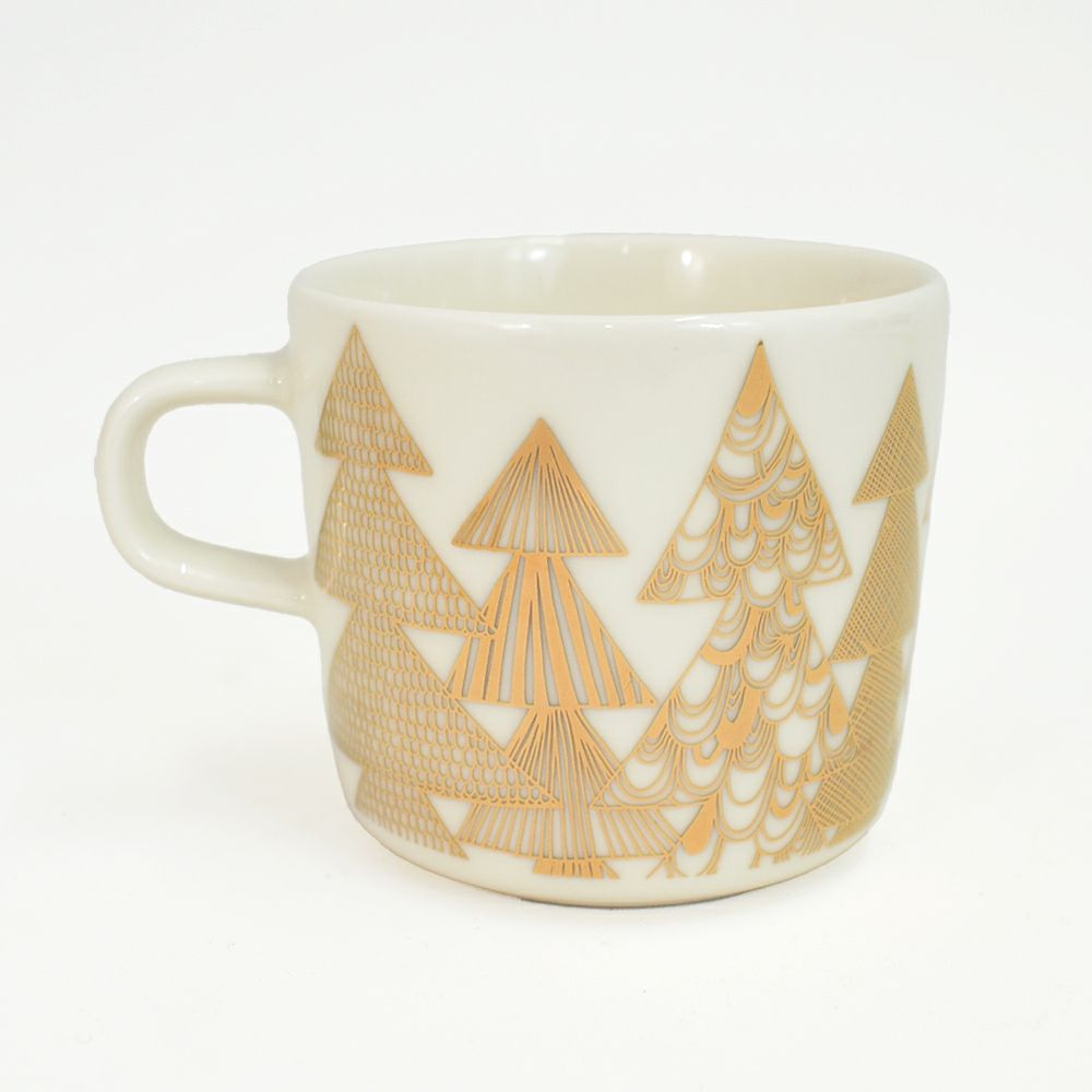 マリメッコ (marimekko) Kuusikossa cup and plate set クーシコッサ トウヒの森カップアンドプレートセット ギフトセット 食器 クリスマスギフト 52239-4-72865