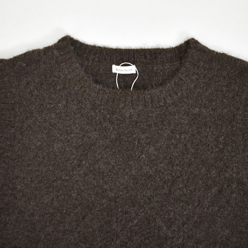 ブリスバンチ (Bliss bunch) 切替裾フレアベスト（ケーブル編み） ニットベスト P638-217