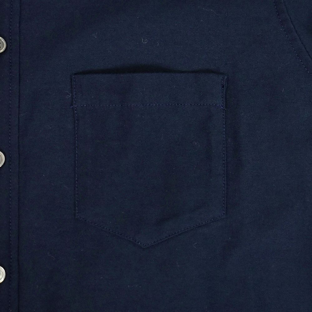 ダナファヌル (DANA FANEUIL) ライトミリタリーモールスキンプレミアムスウェード ノーカラーシャツワンピース D6323410