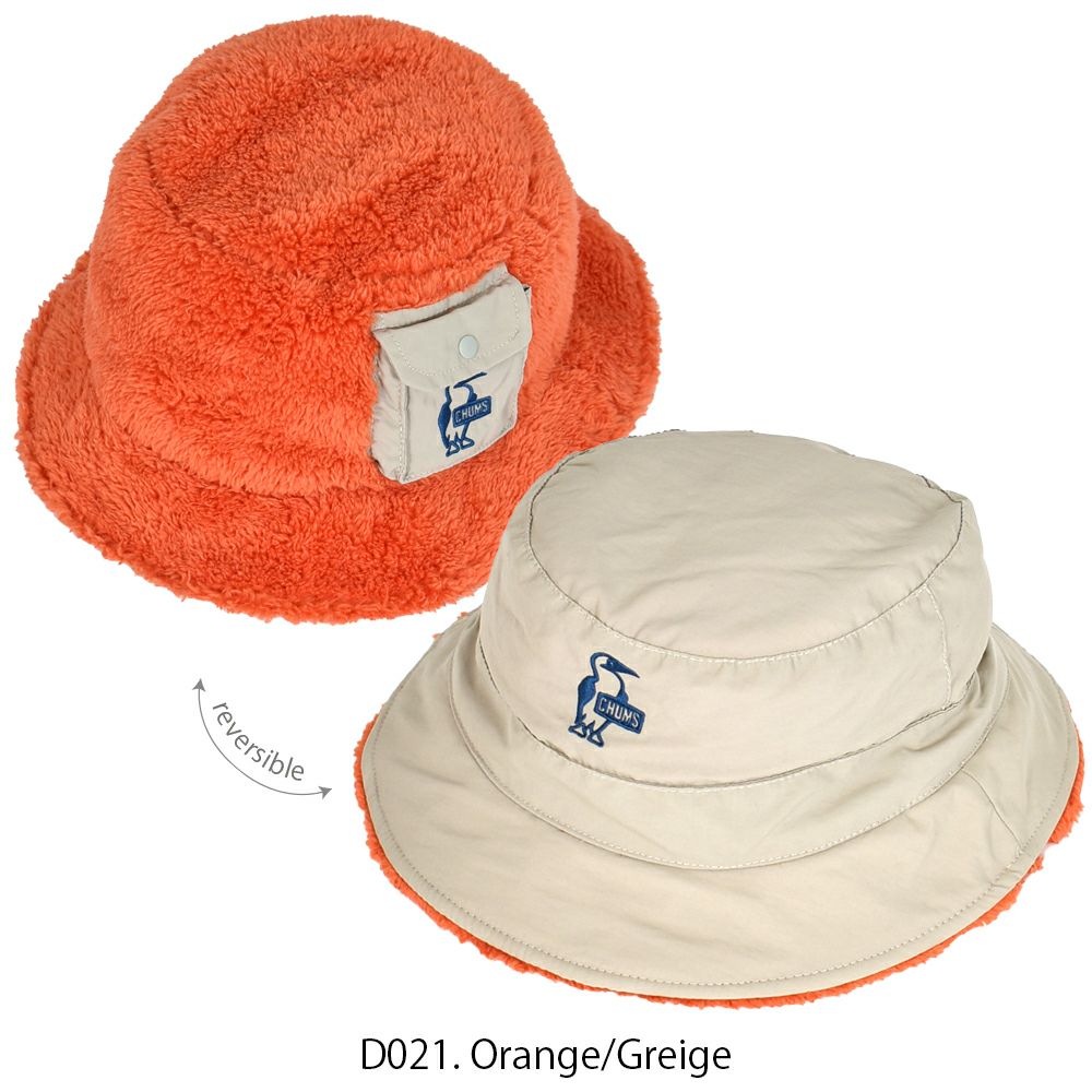 チャムス (CHUMS) エルモフリースリバーシブルバケットハット Elmo Fleece Reversible Bucket Hat 帽子  ボアハット CH05-1342 の通販ならトップジミー