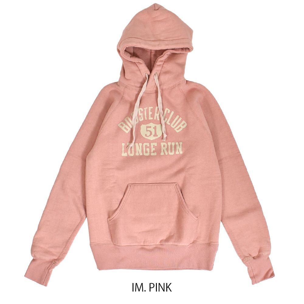 デラックスウエア (DELUXEWARE) BOOSTER 長袖トレーナー スウェットパーカー LPL-05  IM.PINK