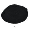 シセイ(shesay) ボーダーリブがほっこりとした風合いのベレーキャップ 帽子 ベレー帽 108081 BK