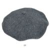 シセイ(shesay) ボーダーリブがほっこりとした風合いのベレーキャップ 帽子 ベレー帽 108081  GY