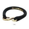 デラックスウエア (DELUXEWARE) LEATHER BRACELET ブレスレット DLE-001 BLK