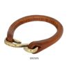 デラックスウエア (DELUXEWARE) LEATHER BRACELET ブレスレット DLE-001 BROWN