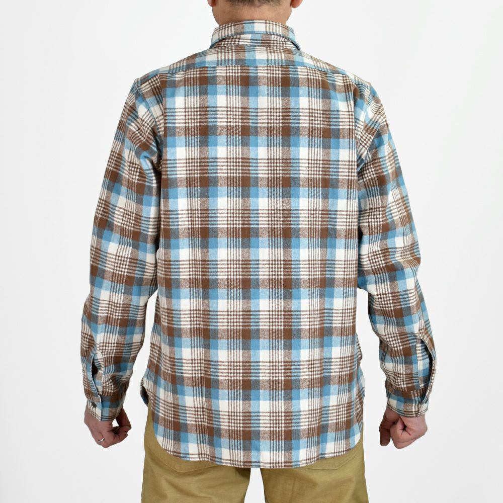 ウエアハウス (WAREHOUSE) FLANNEL SHIRTS D柄 ブラウン【N/W】 長袖