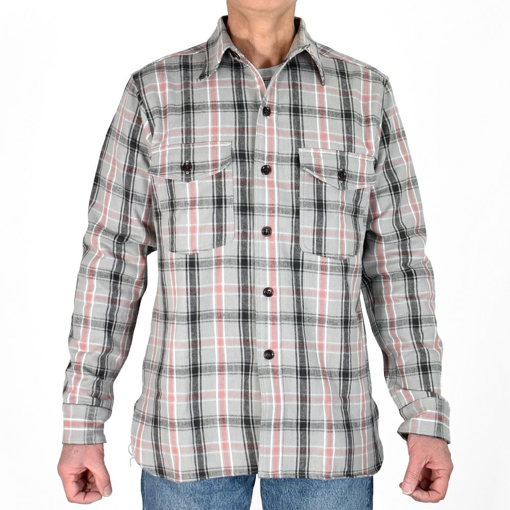 ウエアハウス (WAREHOUSE) FLANNEL SHIRTS WITH CHINSTRAP 【N/W】 長袖チェックネルシャツ F柄 G柄 3022