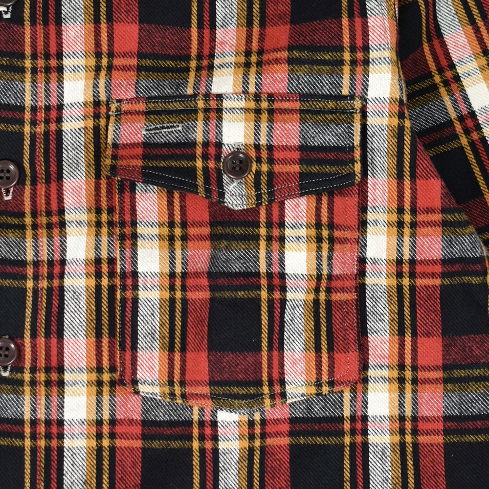 ウエアハウス (WAREHOUSE) FLANNEL SHIRTS WITH CHINSTRAP 【N/W